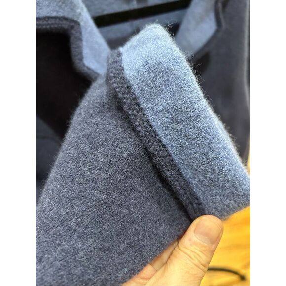 Alfred Dunner Women’s Jacket 100% Wool 2 Tone Blue Collared Button Front Blazer - Picture 6 of 7